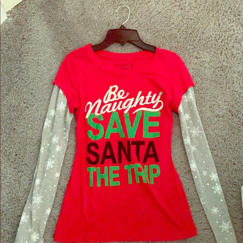 A long sleeve Christmas shirt for children!